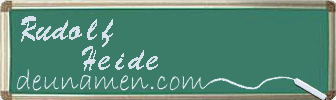 Rudolf Heide Visitenkarte
